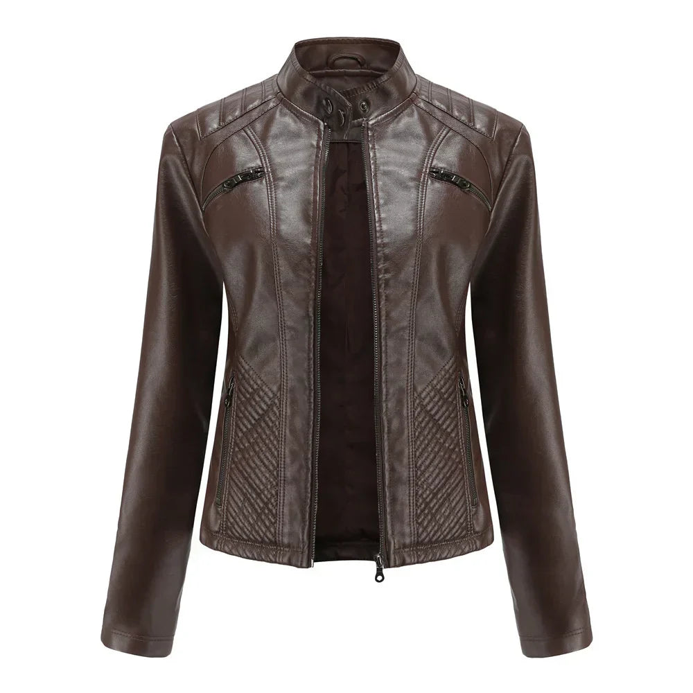 Jaqueta Feminina Casual com Zíper Estilo Streetwear - (Promoção de Inverno 2026)