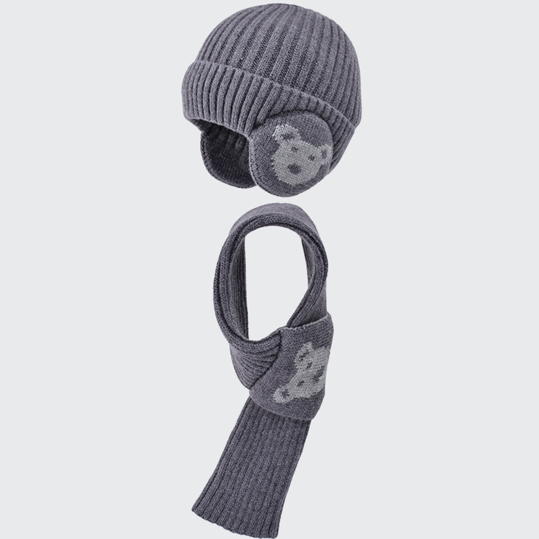 Gorro e Cachecol Infantil de Inverno