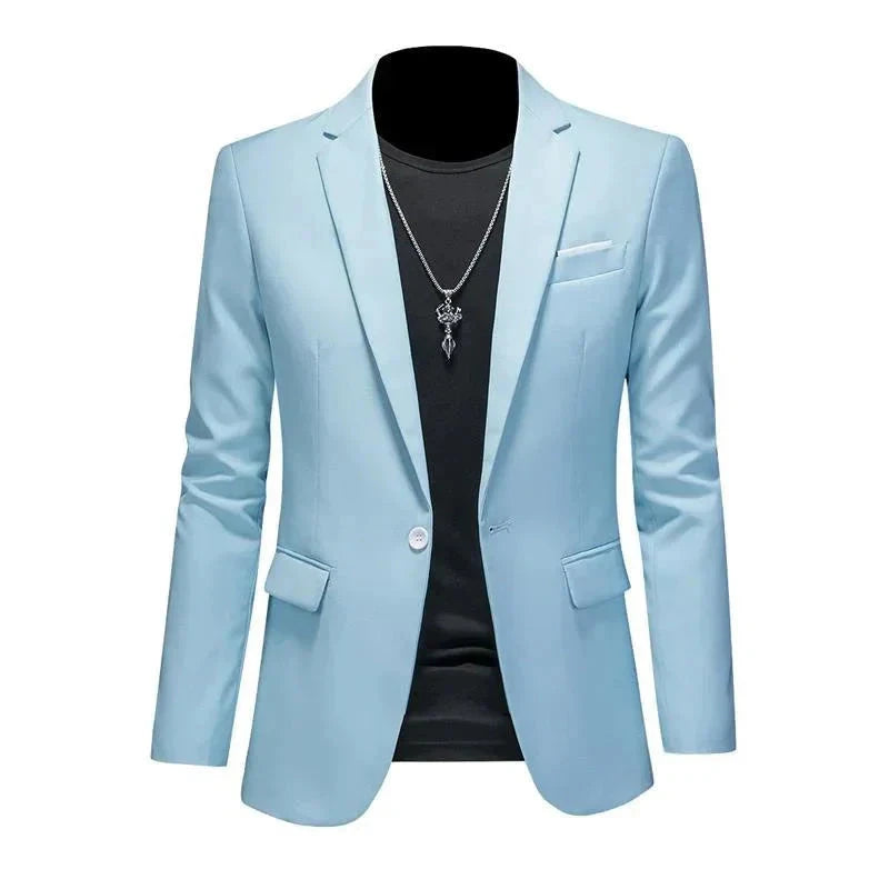 Blazer Masculino Esporte Fino Liso TERNO006 G4 Sr Aflha
