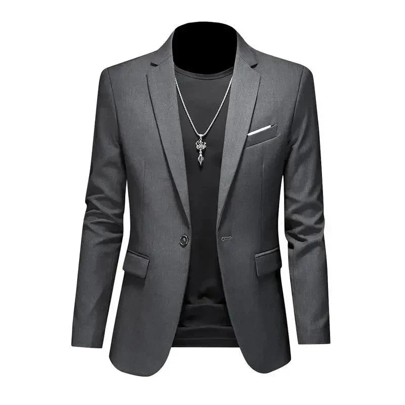 Blazer Masculino Esporte Fino Liso TERNO006 G4 Sr Aflha