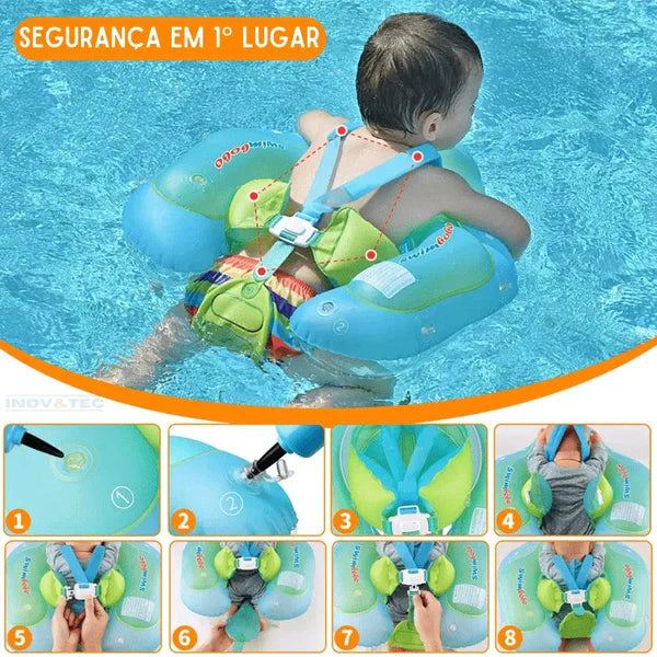 Boia Infantil Mar e Piscina Com Proteção Solar SUMMER KID Infantil (Boia Infantil 1) Dm Stores