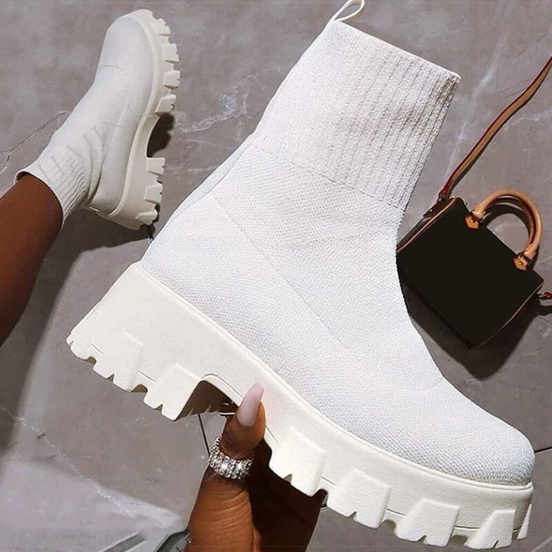 Bota Feminina Coturno FEMININO - CALÇADOS - BOTA COTURNO Dashui