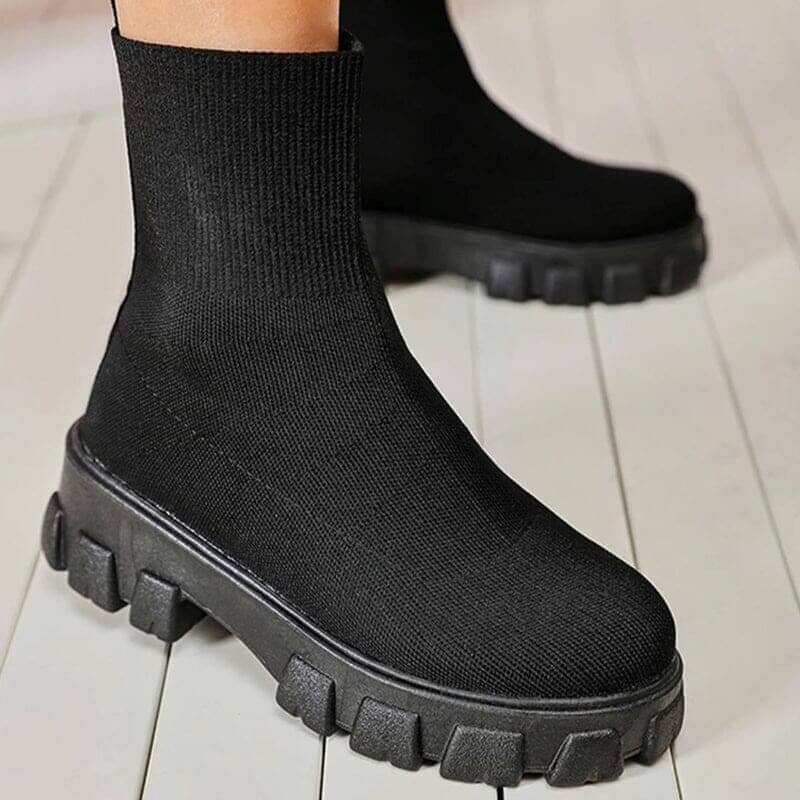 Bota Feminina Coturno FEMININO - CALÇADOS - BOTA COTURNO Dashui