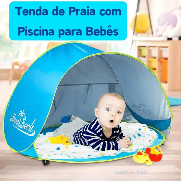 Cabana Infantil Com Piscina Para Praia PROTEÇÃO TOTAL Infantil (Cabana Infantil 1) Dm Stores 