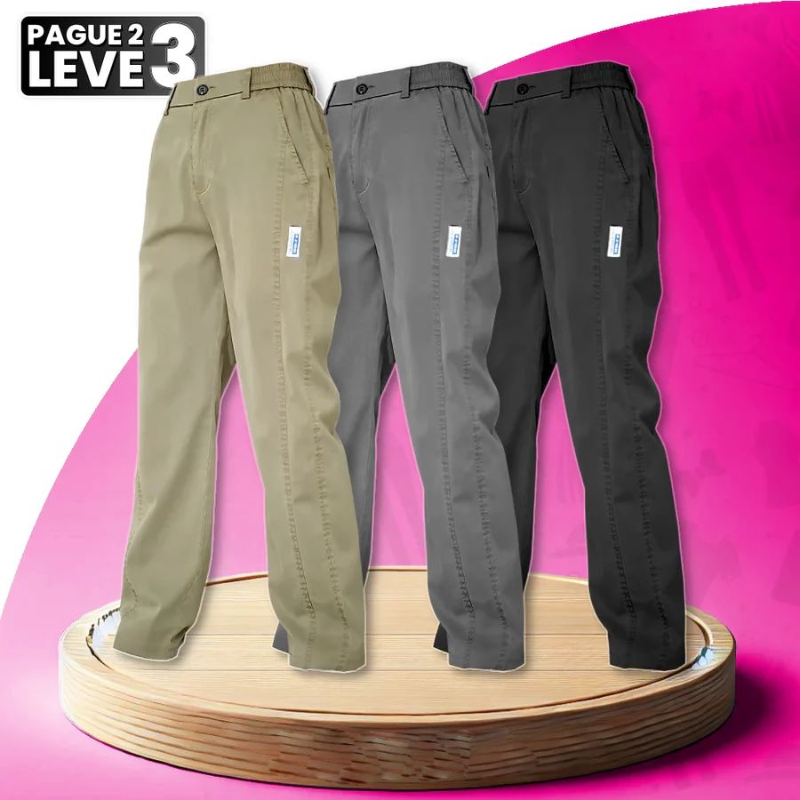 Calça Feminina Aurora em Malha de Seda Gelo e Poliéster (Sua Nova Peça Favorita!) FEMININO - ROUPAS - CALÇA 2 Dm Stores Cáqui/Cinza/Preto PP