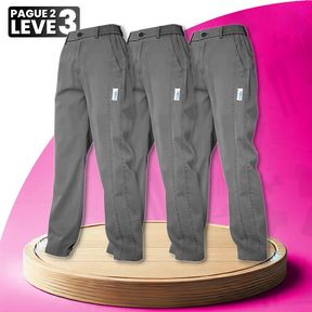 Calça Feminina Aurora em Malha de Seda Gelo e Poliéster (Sua Nova Peça Favorita!) FEMININO - ROUPAS - CALÇA 2 Dm Stores Cinza/Cinza/Cinza PP