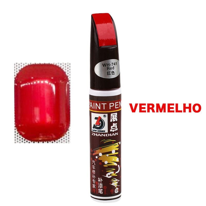 Caneta Reparadora de Arranhões Nano ACESSÓRIO - AUTOMOTIVO - REPARADOR Dm Stores Vermelho