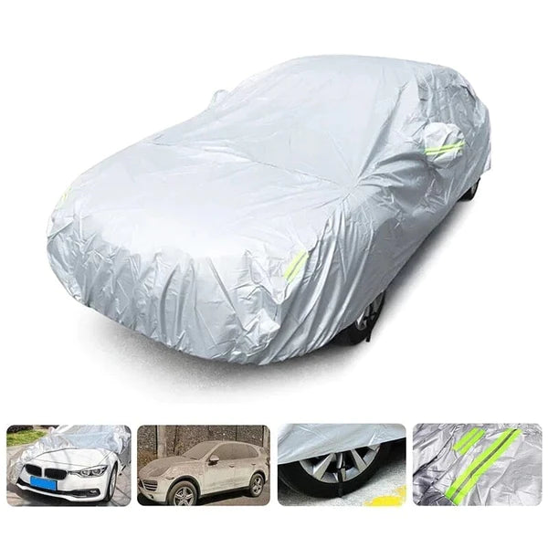 Capa Automotiva com Proteção UV Impermeável - ShieldGuard Acessório automobilistico (Capa para Carro 1 ) Dm Stores Sedan - P (4.15x1.70x1.50m) 