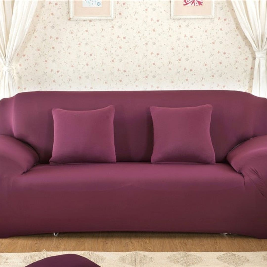 Capa De Sofá EleganceFit Casa e Cozinha - 27 A minha loja Roxo 1 Lugar 90 a 140cm