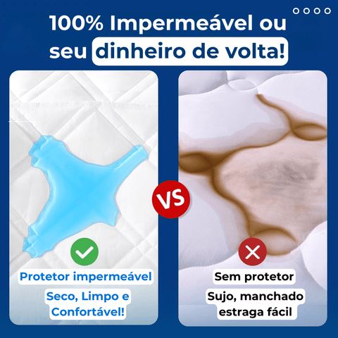 Capa Para Colchão Impermeável MaxFlex + 2 Fronhas Luxo UNISSEX - CASA - CAPA PARA COLCHAO 1 Dm Stores