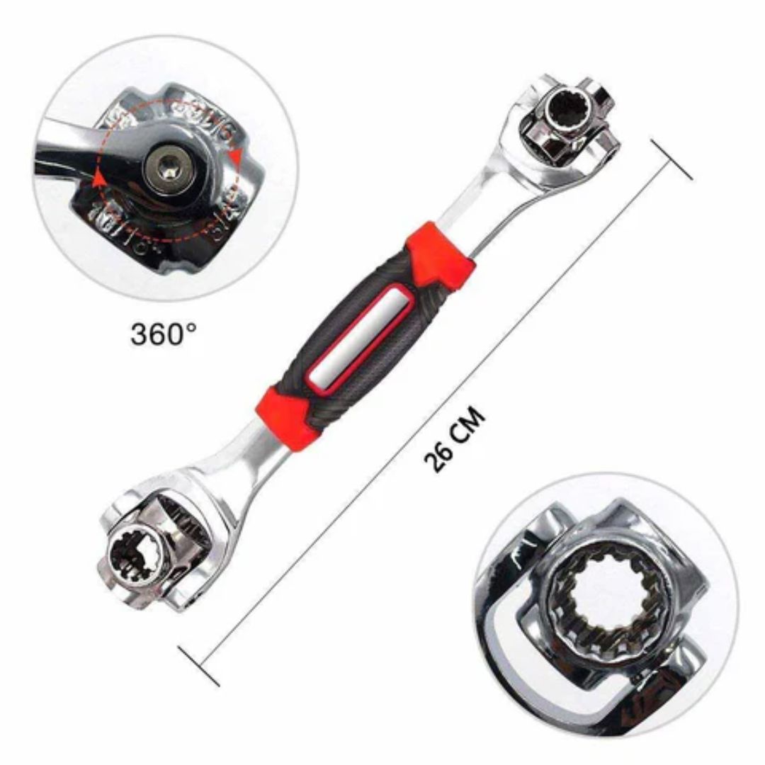 Chave Multifuncional TorqueFlex™ 48 em 1 – A Solução Completa em uma Só Ferramenta UNISSEX - FERRAMENTAS - CHAVE 48X1 Dm Stores