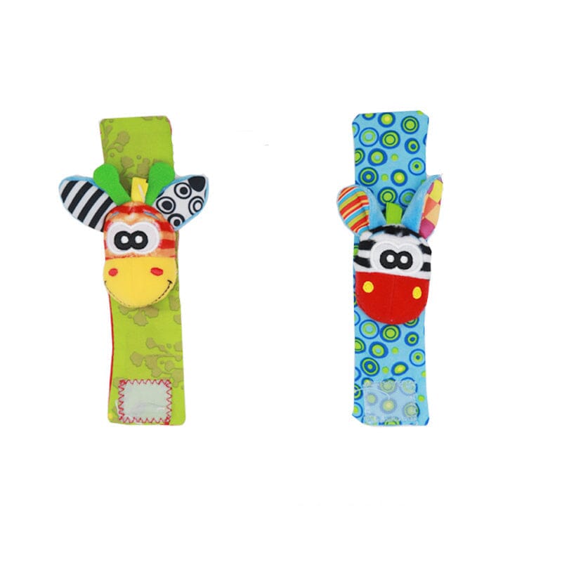 Chocalhinhos Sensorial Baby – Pulseiras + Meias UNISSEX - INFANTIL - MEIA CHOCALHO Dm Stores 2 Pulseiras