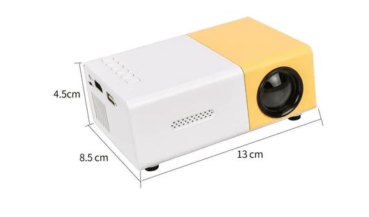 CinePro Mini Projetor Portátil 1080p Full HD CinePro Mini Projetor Portátil 1080p Full HD A minha loja Amarelo