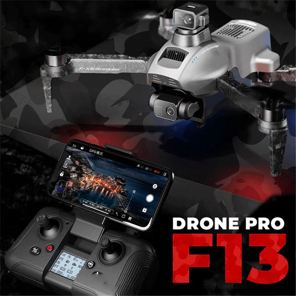Drone F13 Pro Câmera EIS de 3 Eixos Gimbais Anti-Shake 8K HD, 5G WiFi, GPS Eletrônicos (Drone 4) Dm Stores 