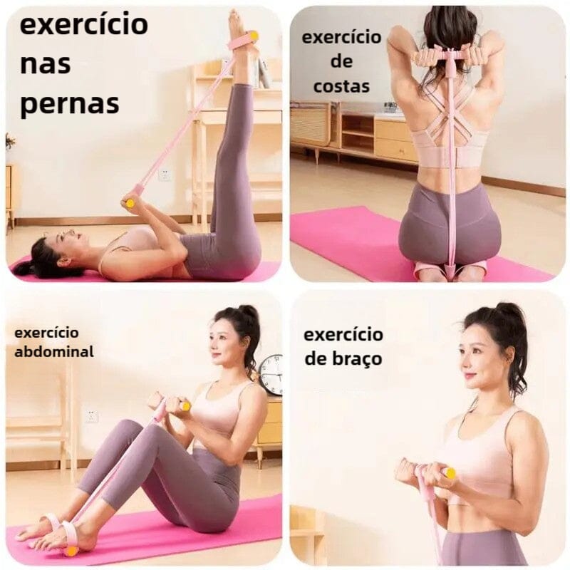 Elástico de Treino Caseiro - 250+ Variações de Treinos UNISSEX - ESPORTES - ELÁSTICO Dm Stores