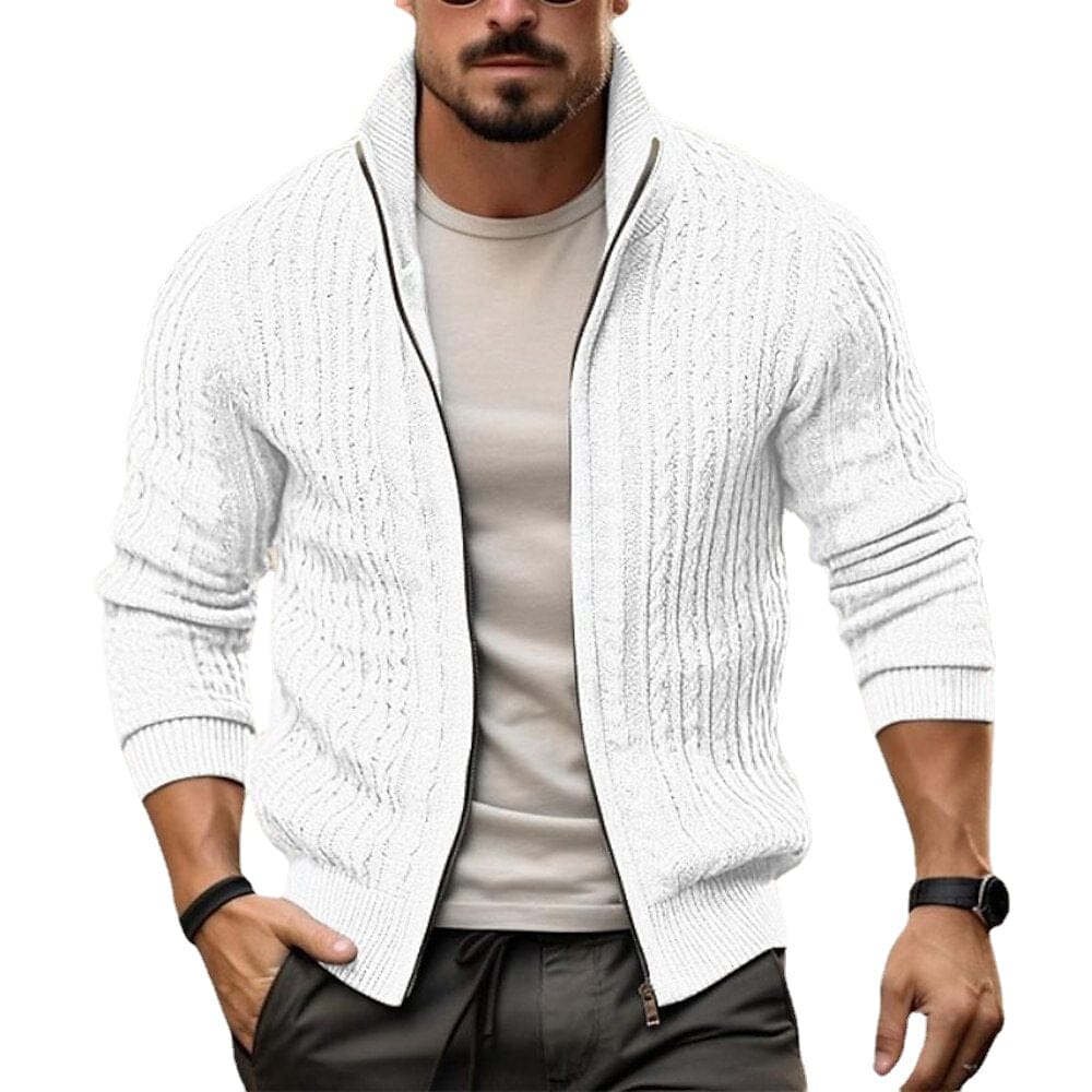 Jaqueta de Malha Grossa Masculina com Gola Alta – O seu novo Clássico para o Frio MASCULINO - JAQUETA - GOLA ALTA Dm Stores