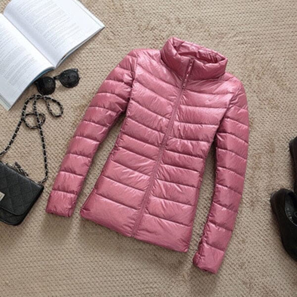 Jaqueta Feminina Ultra Ligth Down FEMININO - VESTUÁRIO - JAQUETA PUFFER Dm Stores Rosa PP