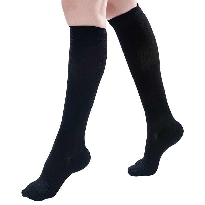 Kit 3 Pares de Meia Compressão 20-30 mmHg - Pretas FEMININO - SAUDE - MEIA DE COMPRESSAO PRETA Dashui P/M(34-39) Pretas