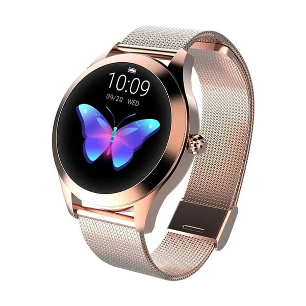 Novo Smartwatch Feminino KW10 Eletrônicos (Smartwatches 4) Dm Stores Gold Rose 