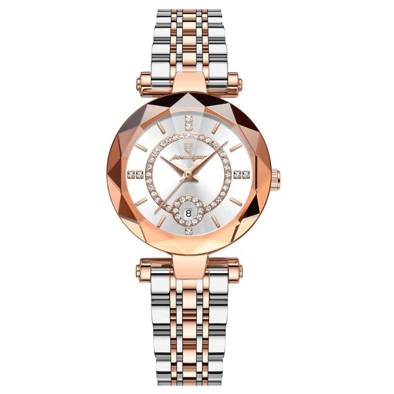 Relógio Euro Feminino Diamond Joias & Acessórios (Relógio 12) Dm Stores Branco Rose 