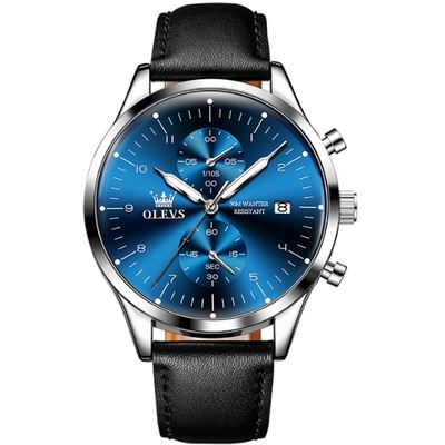 Relógio masculino analógico Luxury Joias & Acessórios (Relógio 8) Dm Stores Azul 