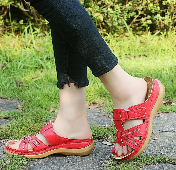 Sandália Feminina Ortopédica de Couro | OrthoStyle Calçados (Sandália Feminina 28) Dm Stores 