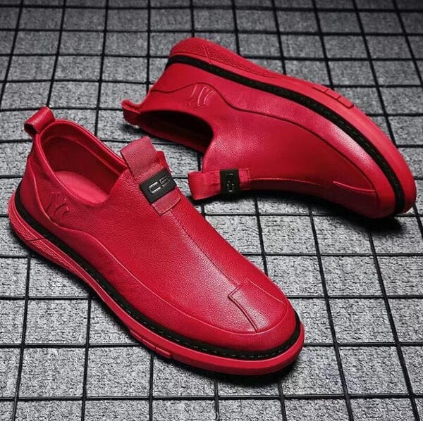 Sapato Masculino Oxford Couro Calçados (Sapato Masculino 9) Dm Stores 37 Vermelho 