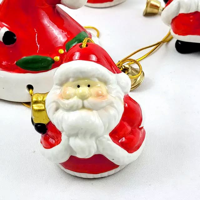 Sino Dos Ventos Natalino - 5 Papai Noel Enfeite De Natal UNISSEX - DECORAÇAO - SINO DE NATAL 1 Dm Stores