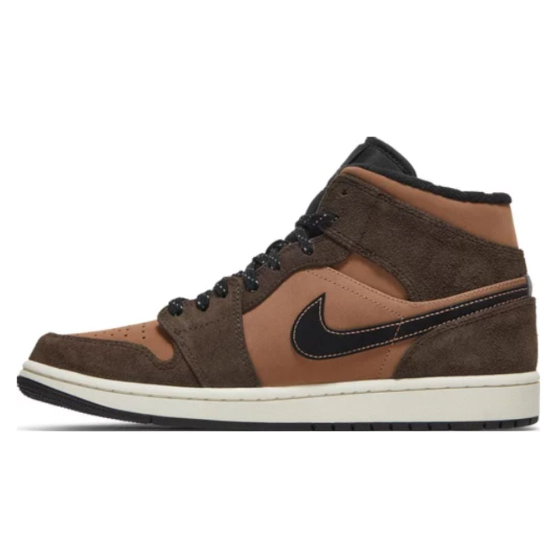 Tênis Air Jordan 1 Mid SE Earth Tone Tênis Air Jordan 1 Mid SE Earth Tone Dm Stores 34