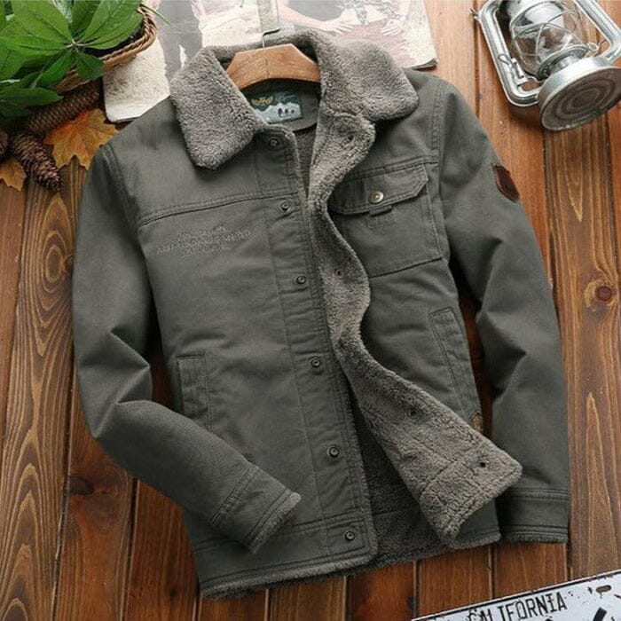 Jaqueta Masculina Classic Flanelada em Algodão / Outono/Inverno 2023 Dm Stores Verde Musgo PP