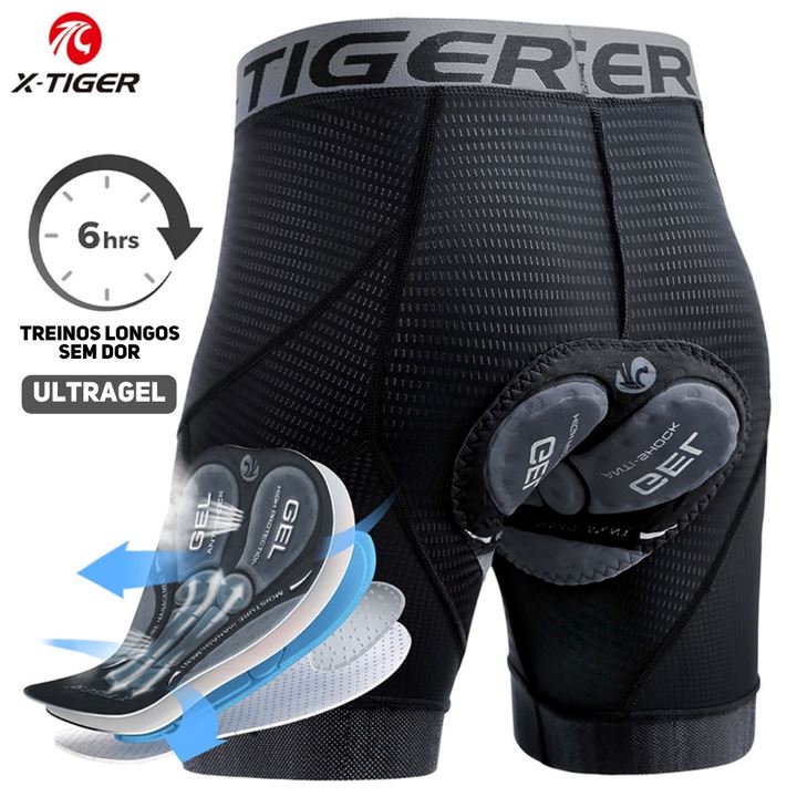 Short Ultragel X-Tiger Esportes (Roupas de Ciclismo 2) Dm Stores