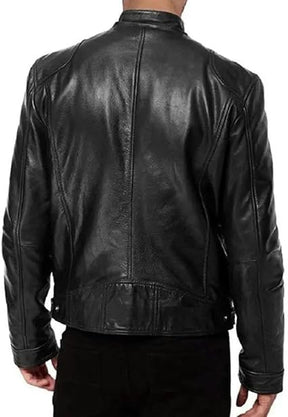 Jaqueta de Couro Masculina Racer