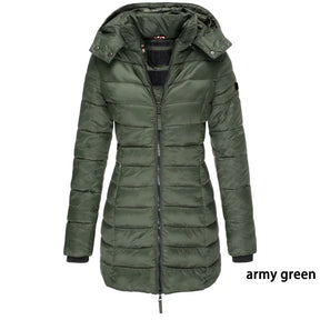 Casaco Feminino de Inverno com Capuz e Zíper - Acolhedor, Elegante e Leve - (Promoção de Inverno 2026)