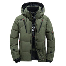 Jaqueta Masculina de Inverno Térmica com Capuz