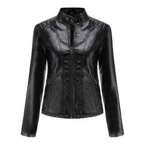 Jaqueta Feminina Estilo Biker com Zíper Luxy - (Promoção de Inverno 2026)