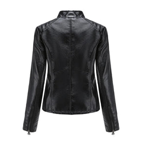 Jaqueta Feminina Estilo Biker com Zíper Luxy - (Promoção de Inverno 2026)