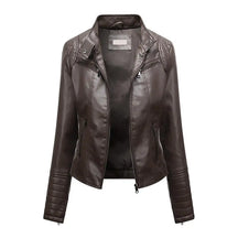 Jaqueta Feminina Slim com Gola Alta Estilo Biker - (Promoção de Inverno 2026)