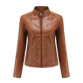 Jaqueta Feminina Estilo Biker com Zíper Luxy - (Promoção de Inverno 2026)