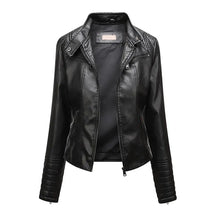 Jaqueta Feminina Slim com Gola Alta Estilo Biker - (Promoção de Inverno 2026)