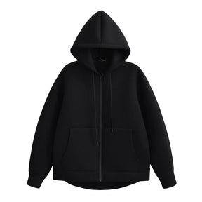 Casaco Feminino com Capuz e Bolsos Oversized