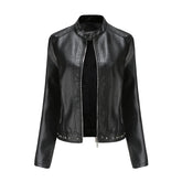 Jaqueta Feminina Estilo Punk Rock com Gola Alta - (Promoção de Inverno 2026)