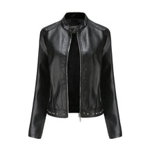 Jaqueta Feminina Estilo Punk Rock com Gola Alta - (Promoção de Inverno 2026)