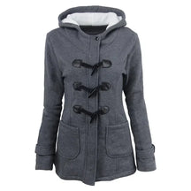 Casaco Feminino Básico com Capuz e Zíper - Sobretudo Casual para Outono/Inverno - (Promoção de Inverno 2026)
