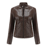 Jaqueta Feminina Estilo Biker com Zíper Luxy - (Promoção de Inverno 2026)