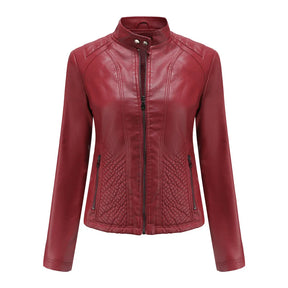 Jaqueta Feminina Estilo Biker com Zíper Luxy - (Promoção de Inverno 2026)