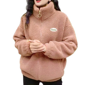 Jaqueta Feminina Para Inverno com Zíper e Detalhes Splice (Promoção de Inverno 2026)