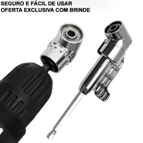 Adaptador Angular PowerMax 105° para Broca e Parafusadeira [COMPRE 1, LEVE 2 + BRINDE] UNISSEX - CASA - FERRAMENTAS - ADAPTADOR BROCA Dm Stores 