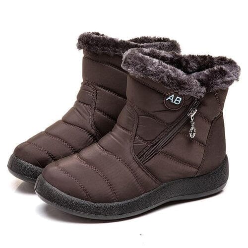AnneBe - Bota Confort Flex Aveludada Inverno FEMININO - CALÇADOS - BOTA AVELUDADA Dashui Marrom 35 