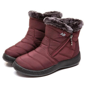 AnneBe - Bota Confort Flex Aveludada Inverno FEMININO - CALÇADOS - BOTA AVELUDADA Dashui Vermelho 35 