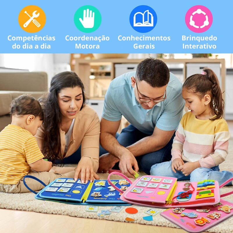 Aprender Brincando - Livro de Atividades Montessori Infantil (Brinquedo 6) Dm Stores 